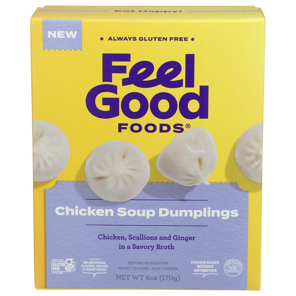 Feel Good Foods Chicken Soup Dumplings, 6 Ounce -- 9 per case.