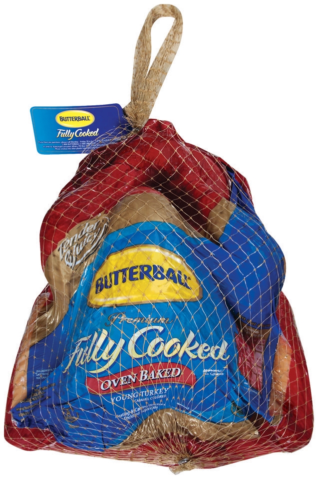 Butterball Turkey, Whole Skin On Baked, 11 Pound -- 4 per case.