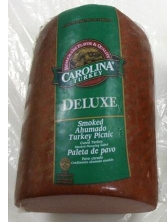 Carolina Deluxe Cured Turkey, 7.5 Pound -- 2 per case.