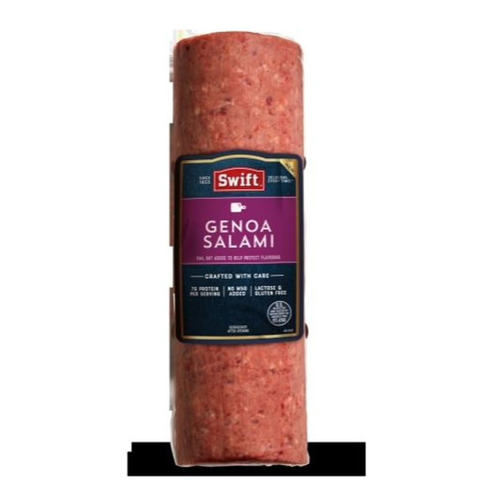 Swift Curved Fresh Genoa Salami, 6.5 Pound -- 2 per case