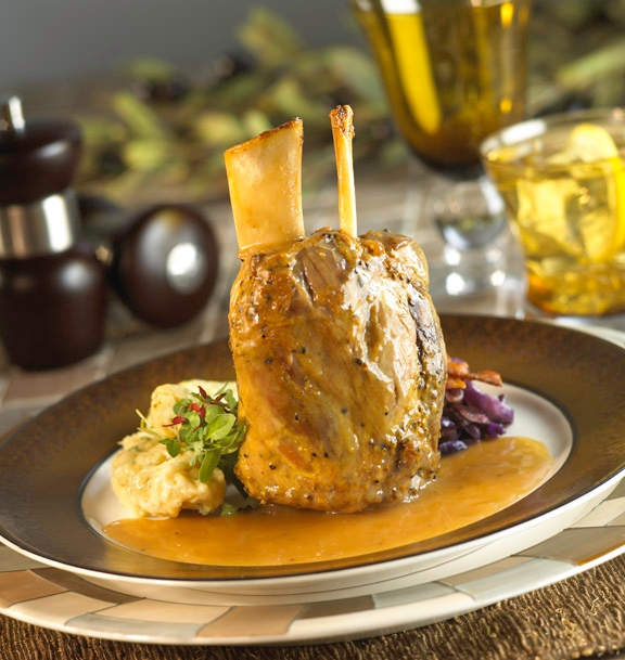Bonewerks Culinarte Braised Classic Pork Shank Meat - Fully Cooked -- 12 per case.