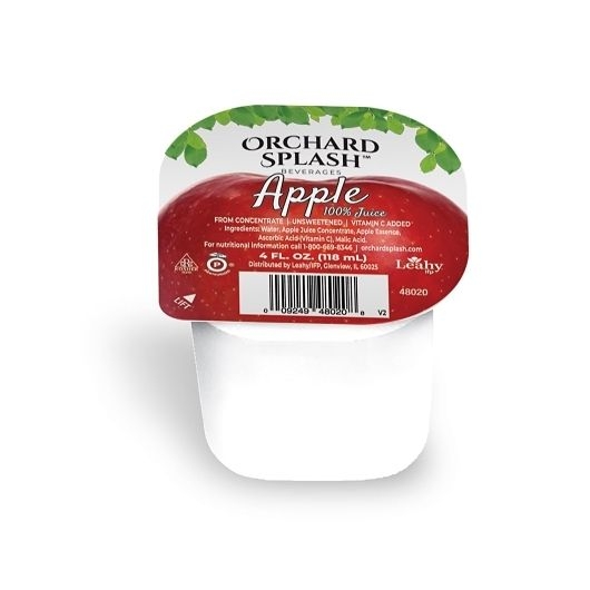 Orchard Splash Apple Juice, 4 Ounce -- 48 per case.