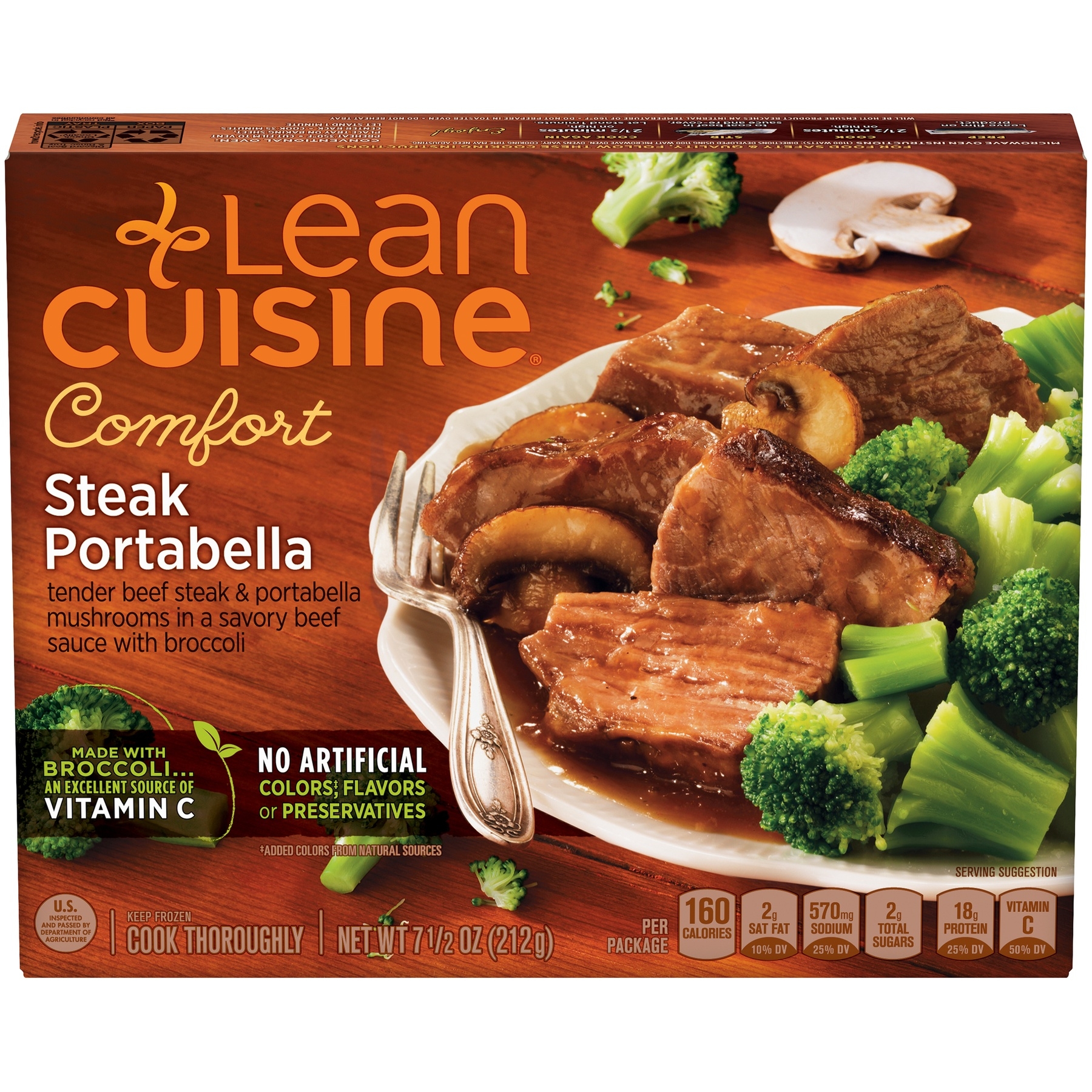 Lean Cuisine Comfort Steak Tips Portabella Entree, 7.5 ounce -- 12 per case