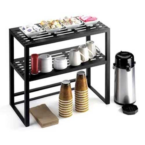 Cal-Mil Mission Two Tier Iron Mission Shelf Riser, 24 x 12 x 24 inch