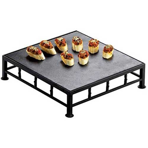 Cal-Mil Iron Slate Top Riser, 12 x 12 x 3 inch