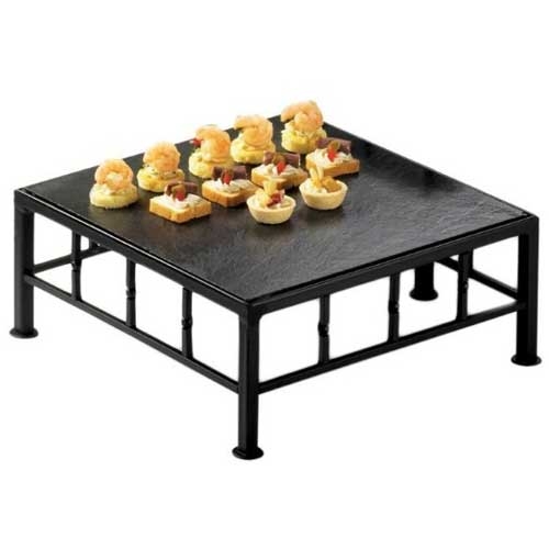Cal-Mil Iron Slate Top Riser, 12 x 12 x 5 inch