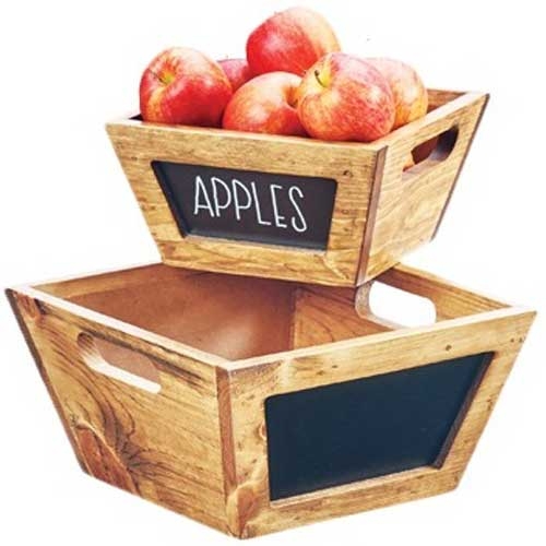 Cal-Mil Madera Chalkboard Bowl, 10 x 10 x 5 inch