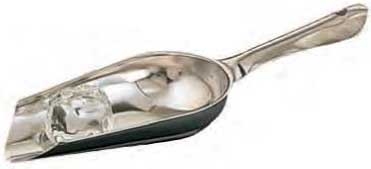 American Metalcraft Stainless Ice Scoop, 9 x 1 1/4 inch