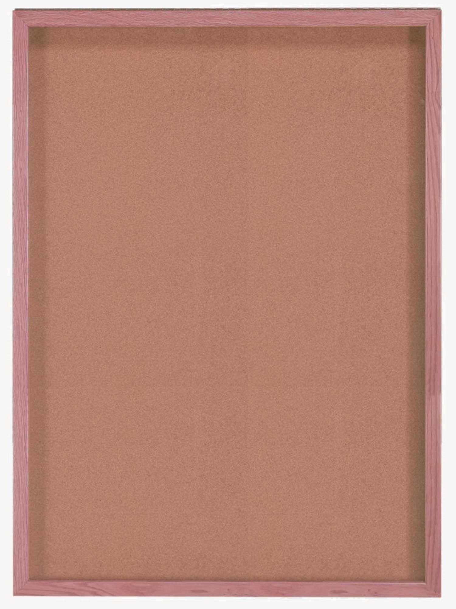 Aarco Red Oak with Cherry Stain Souvenir and Memorabilia Display Case, 36 x 48 inch