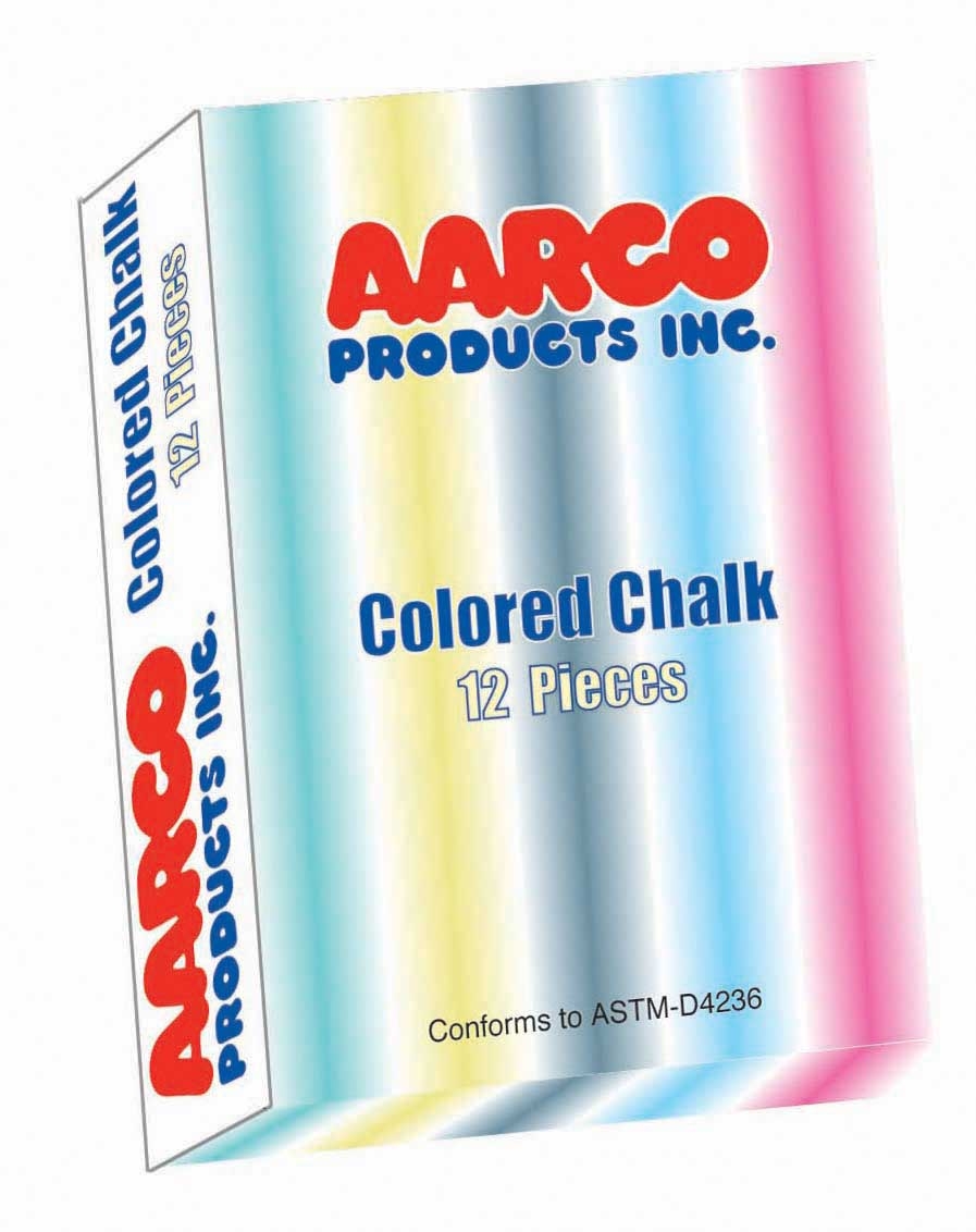 Aarco Colored Chalk -- 144 per case