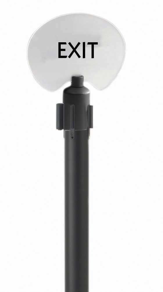 Aarco EXIT Frameless Oval Sign, 7 1/2 x 10 inch