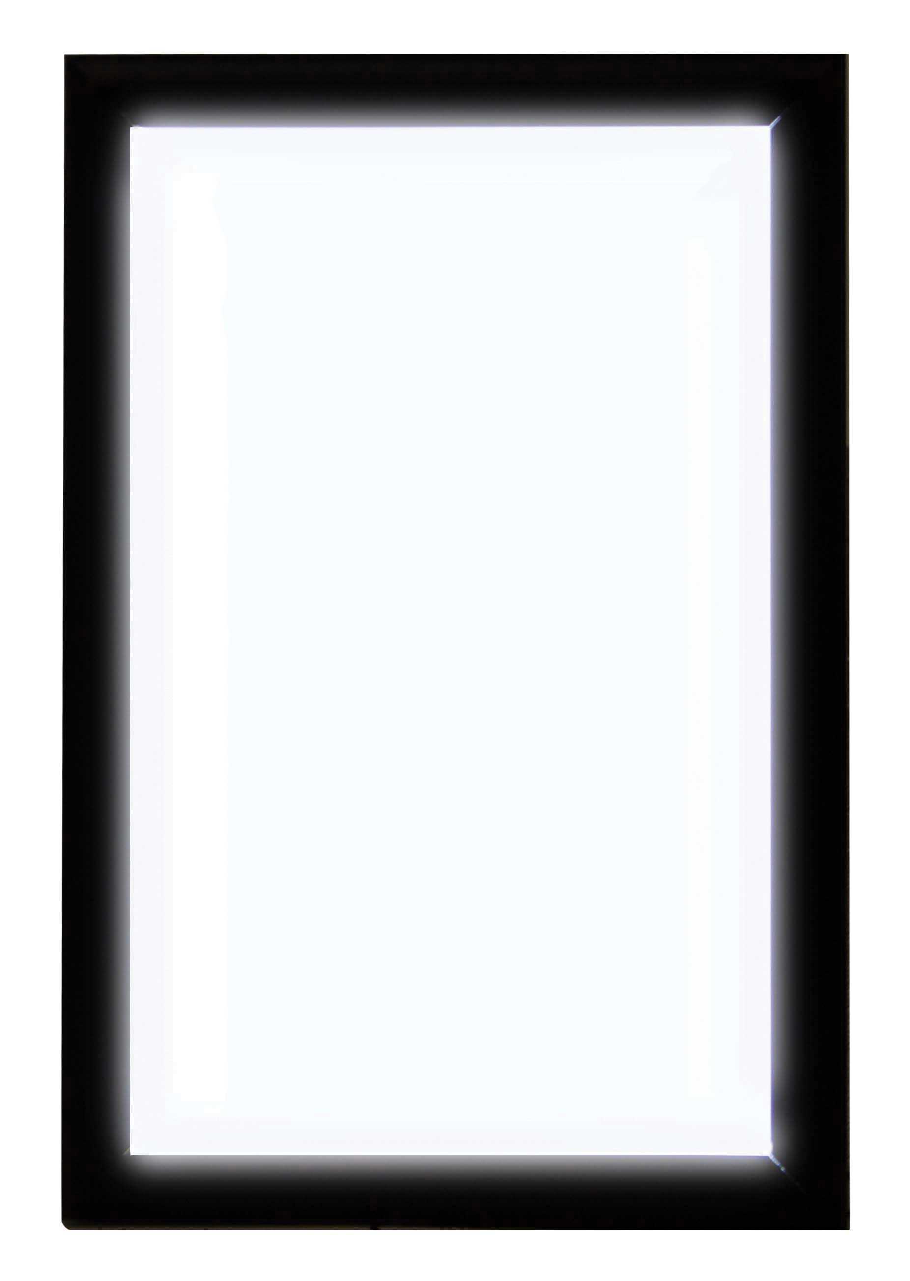 Aarco Aluminum Black Powder Coated Backlit Illuminated Snap Frame, 11 x 17 inch
