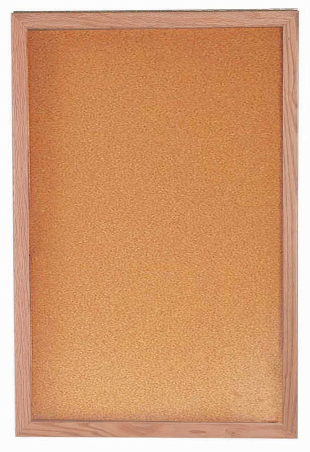 Aarco Natural Oak Souvenir and Memorabilia Display Case, 36 x 24 inch