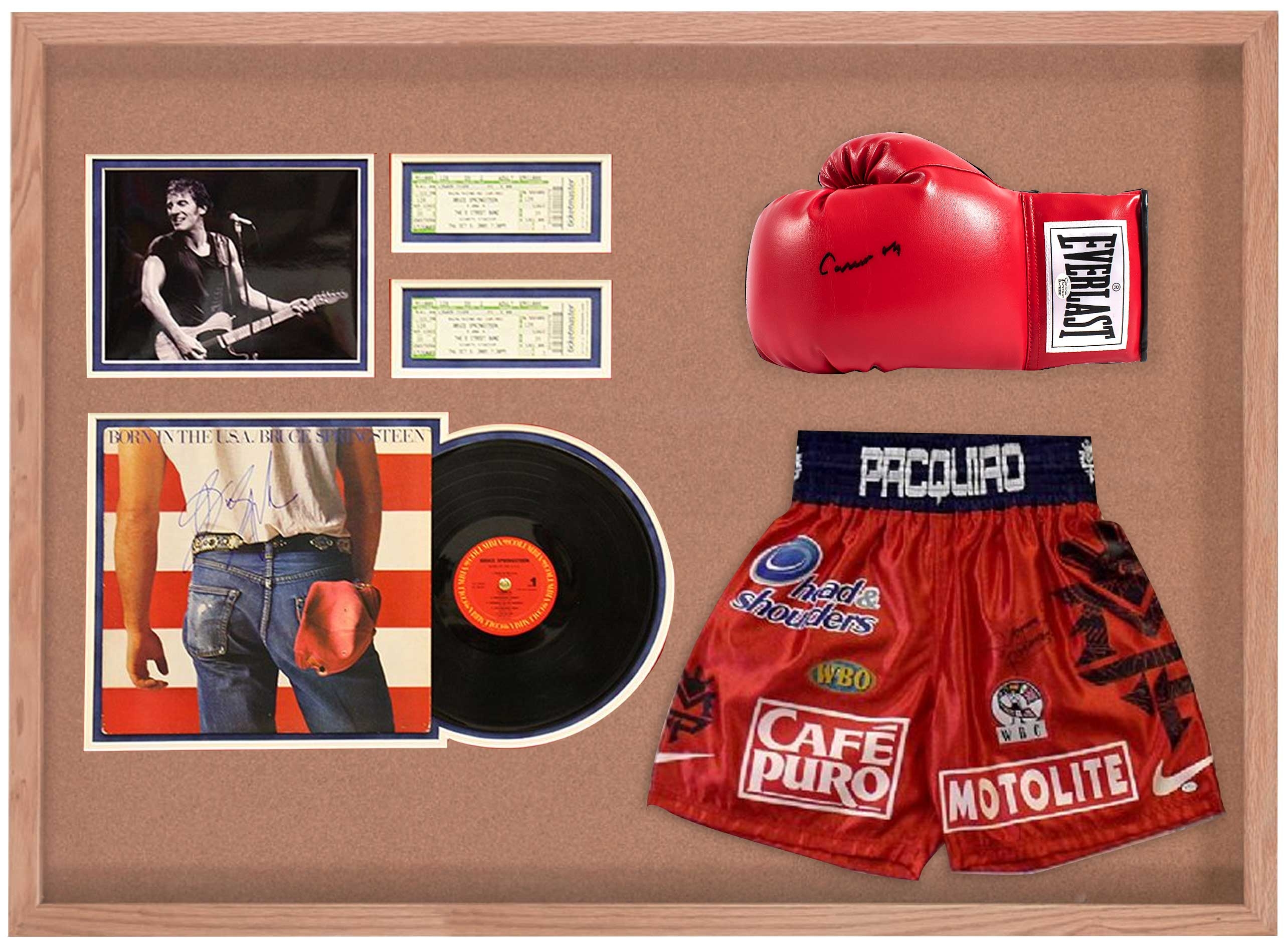 Aarco Natural Oak Souvenir and Memorabilia Display Case, 36 x 48 inch