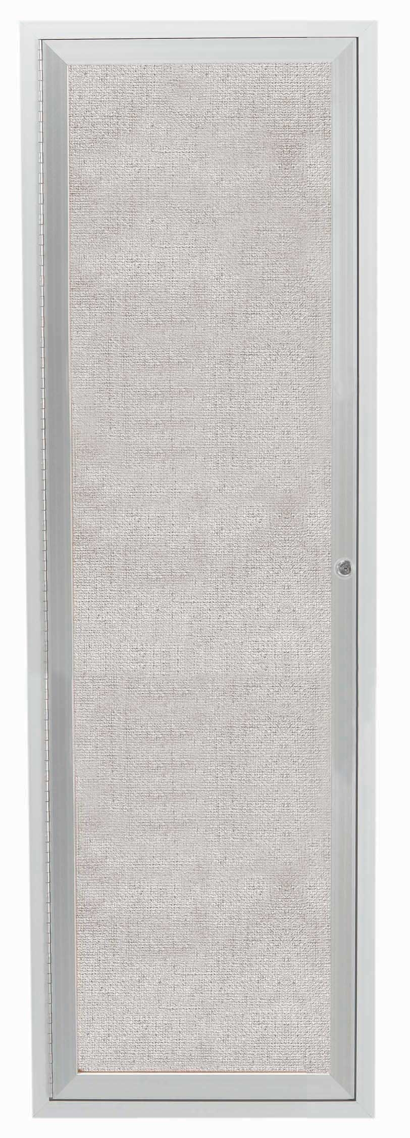 Aarco Outdoor Satin Anodized Aluminum Framed Enclosed Bulletin Board, 36 x 12 inch