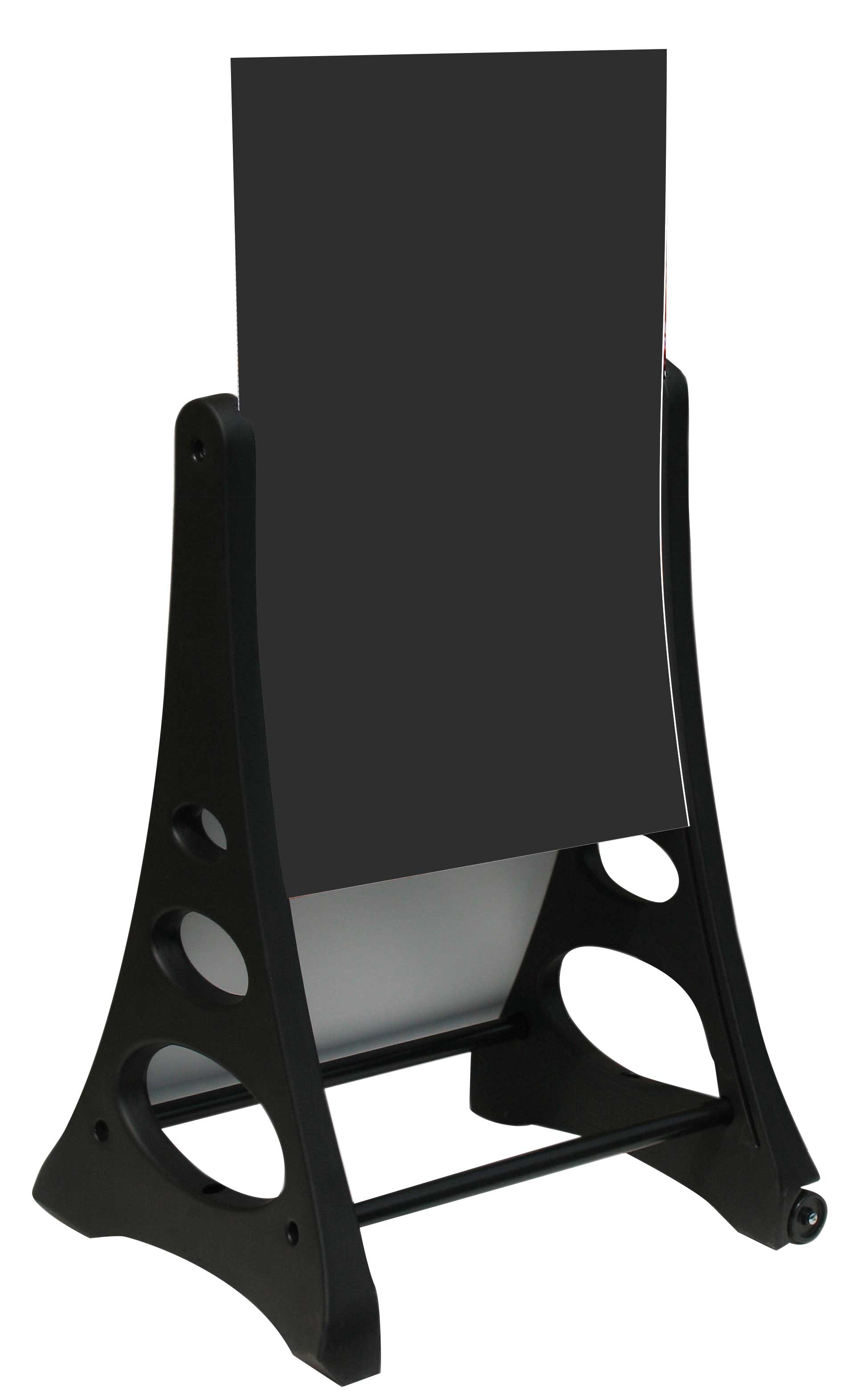 Aarco Black Roll A-Frame (TM) Double Sided Sidewalk Sign with Poster Holder, 42 x 26 1/2 x 24 inch