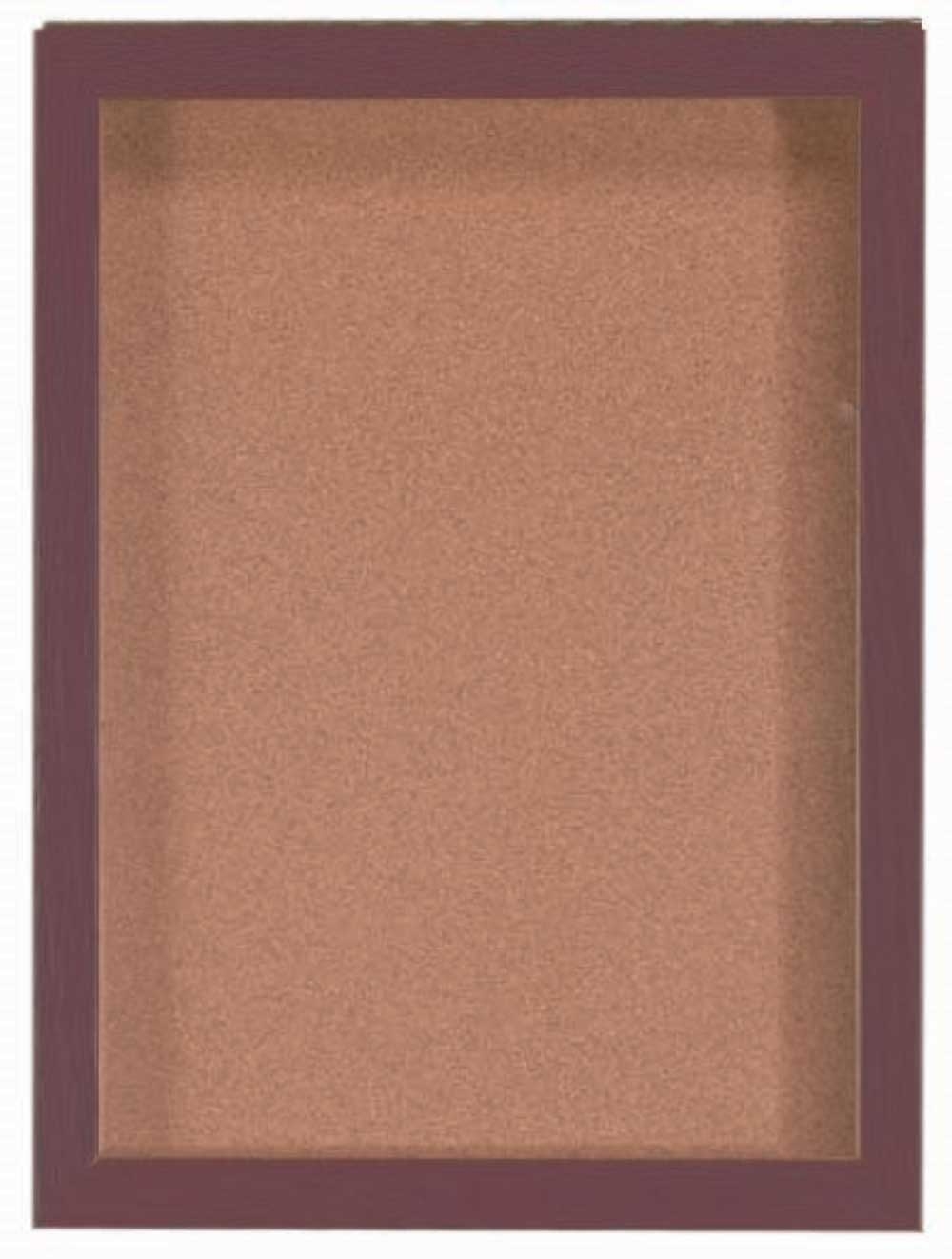 Aarco Red Oak with Walnut Stain Souvenir and Memorabilia Display Case, 24 x 18 inch