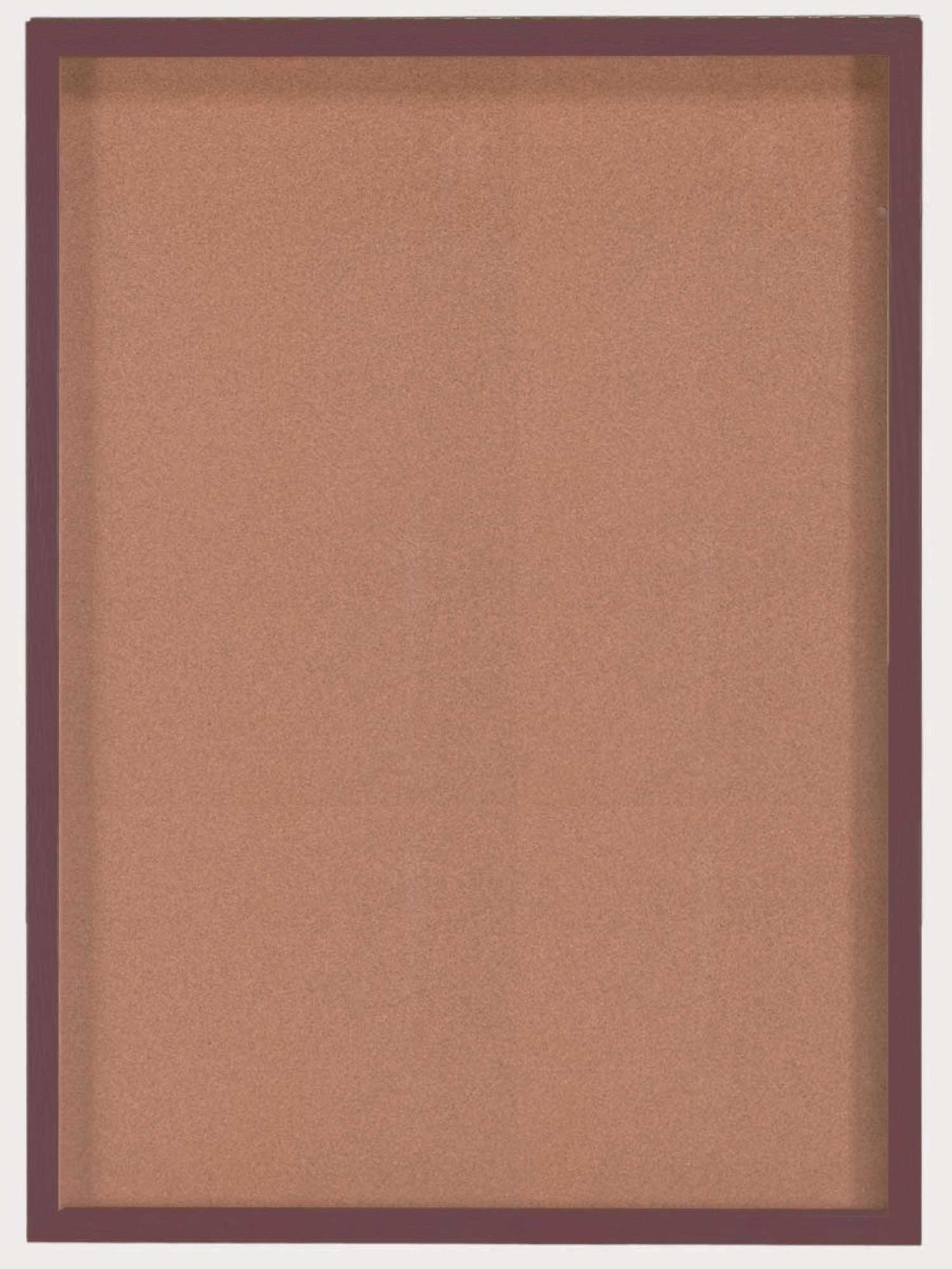 Aarco Red Oak with Walnut Stain Souvenir and Memorabilia Display Case, 36 x 48 inch