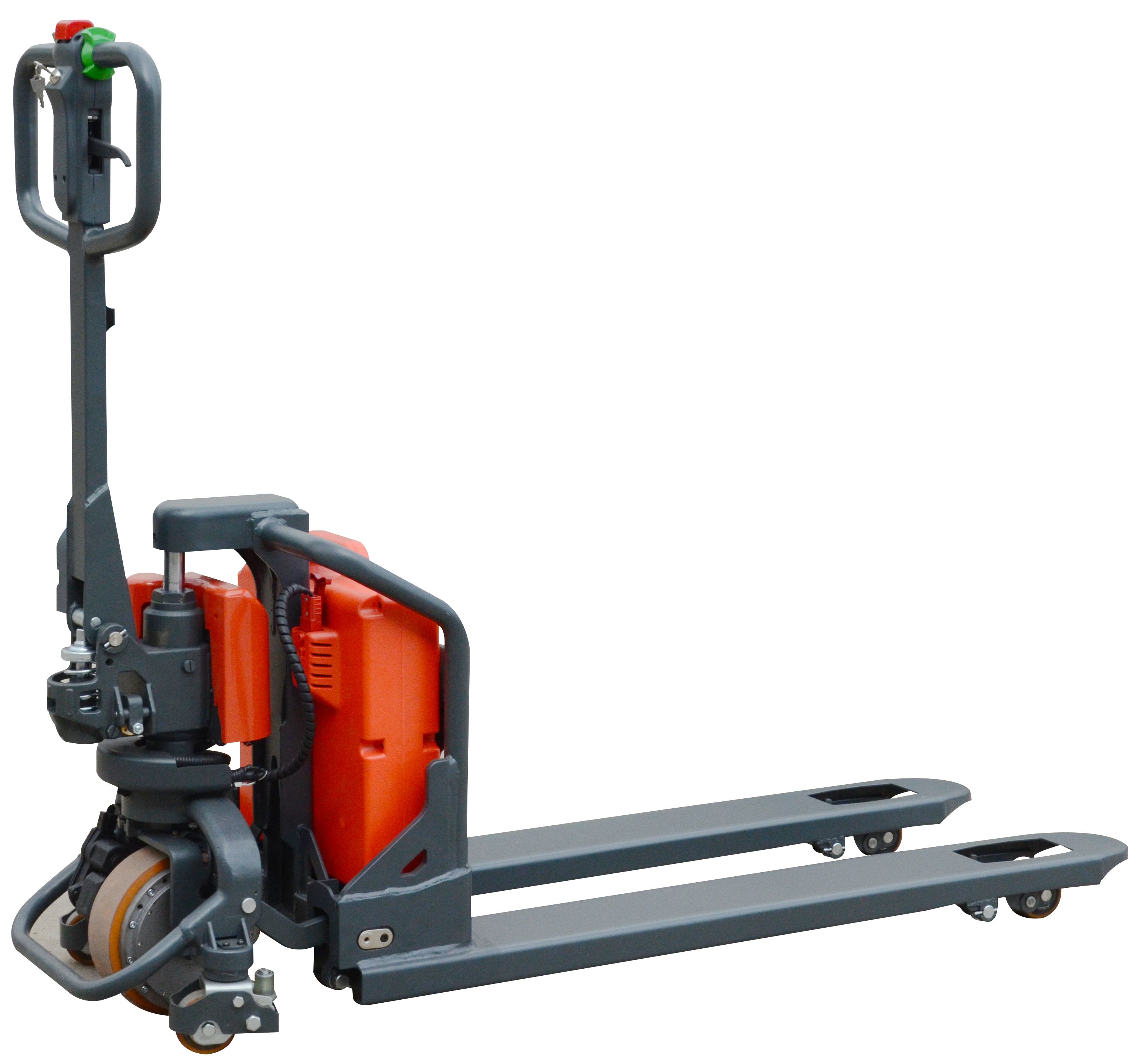 Ballymore Power Drive Manual Lift and Lower Pallet Jack Truck, 3300 Pound.