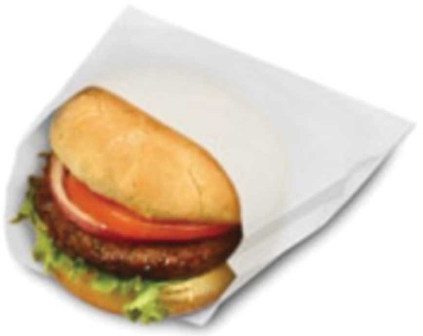 Bagcraft Corporation White Paper Grease Resistant Sandwich Bag, 6 x 3/4 x 6 1/2 inch -- 2000 per case