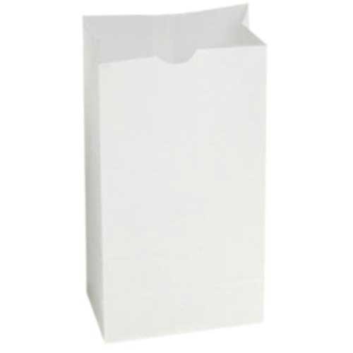 Bagcraft White Paper Wax Bag, 7 1/8 x 4 3/8 x 13-11/16 inch -- 1000 per case