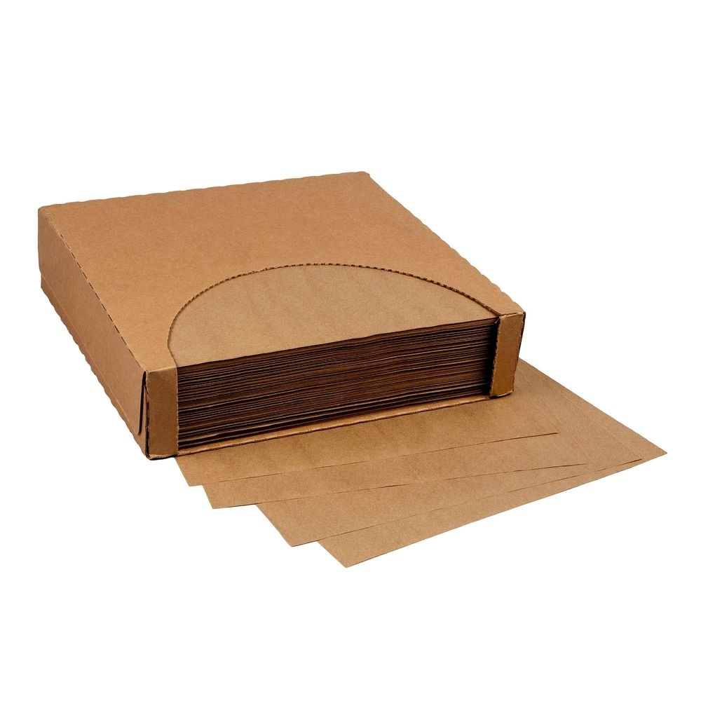 Brown Paper Goods Natural Grease Resistant Plain Paper Wrap, 12 x 12 inch -- 5000 per case