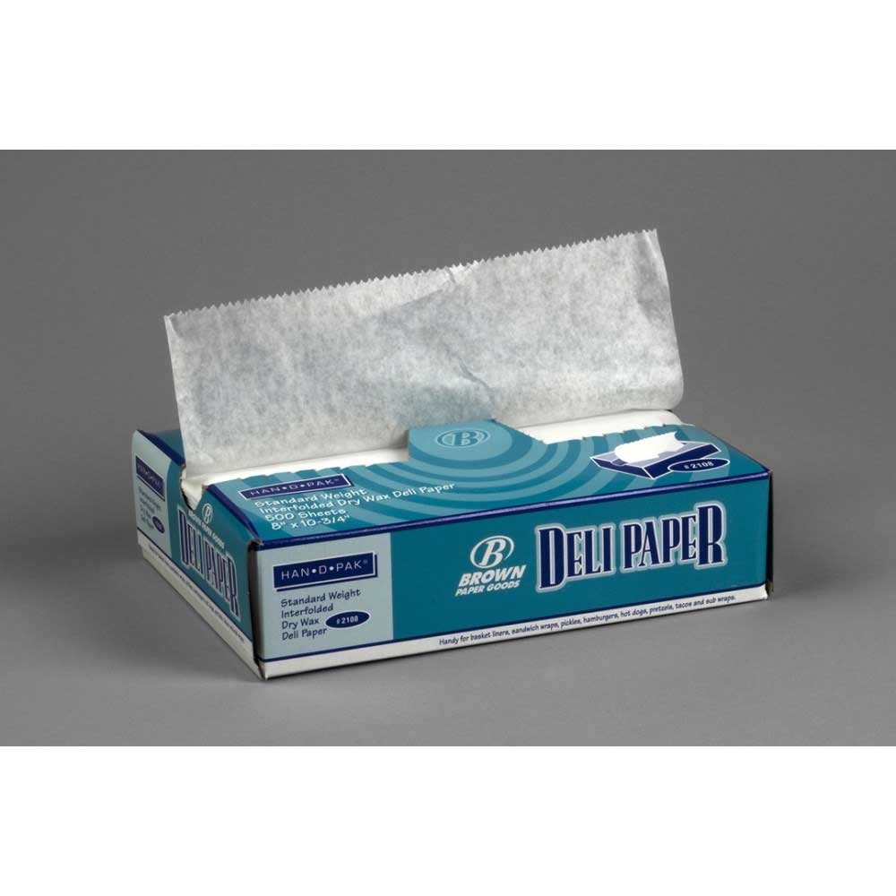 Brown Paper Goods Poly Coated Deli Sheet, 8 x 10.75 inch -- 6000 per case