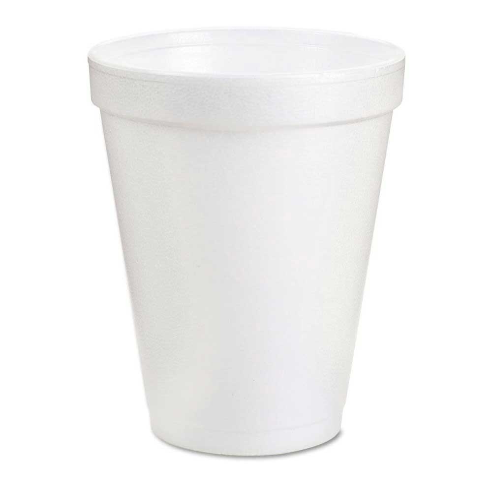 Dart Expanded Polystyrene Foam White Space Save Cup, 8 Ounce -- 1000 per case