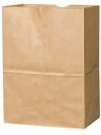 Duro Hilex Poly Kraft Virgin Paper 1/8 BBL Sacks, 10 1/8 x 6.75 x 14 3/8 inch -- 500 per case