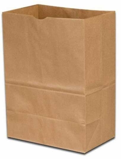 Duro Hilex Poly Kraft Virgin Paper 1/6 BBL Sacks, 12 x 7 x 17 inch -- 500 per case