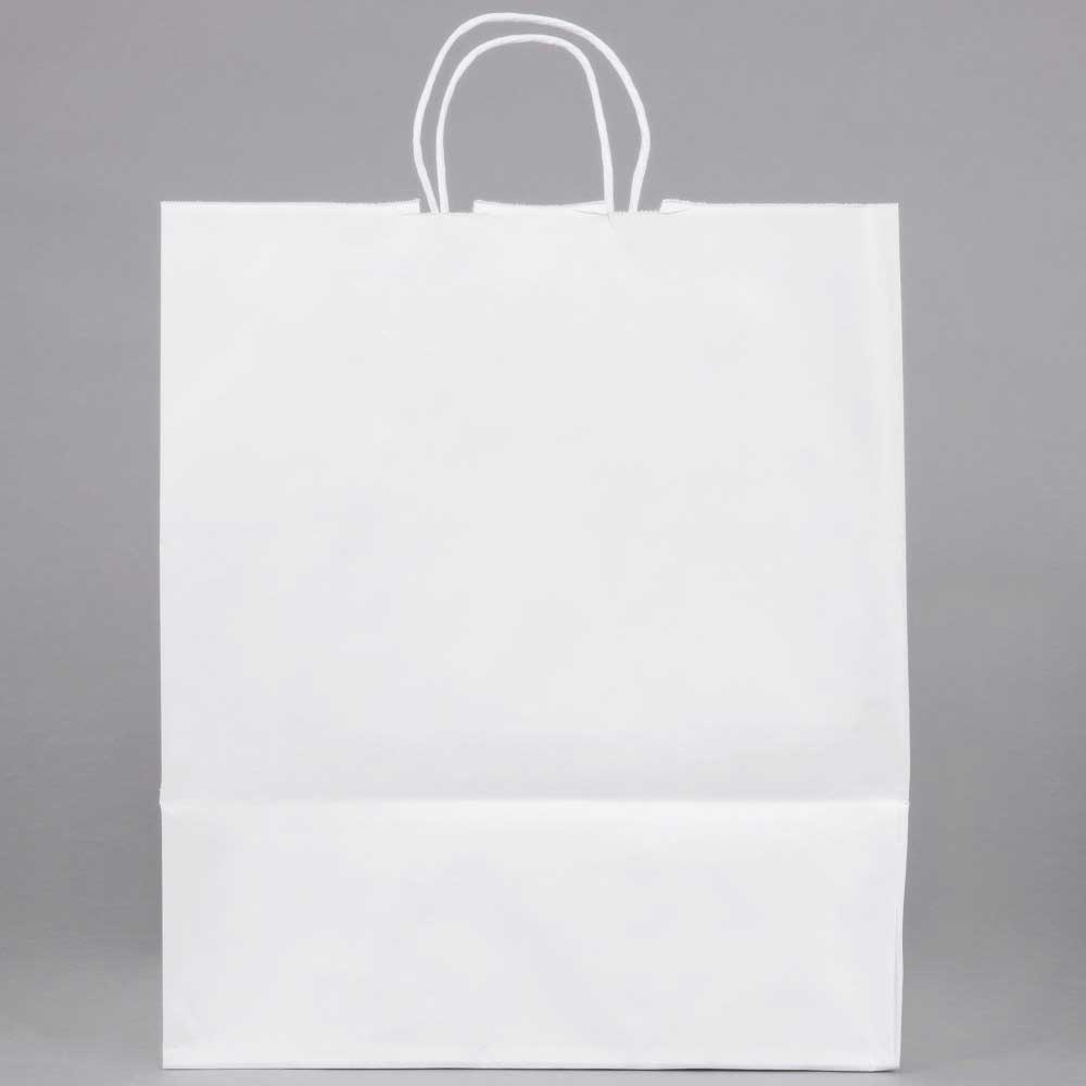 Duro White Virgin Paper Super Royal Shopping Bag, 14 x 10 x 15.75 - 200 per bundle