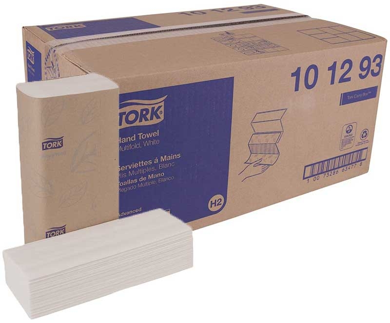 Tork Advanced Xpress 3 Panel 2 Ply Multifold Paper Hand Towel, 9.5 x 9.13 x 7.7 inch -- 3024 per case