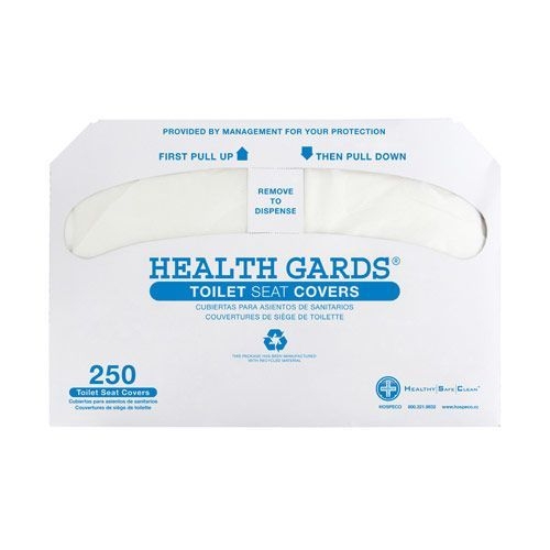 Health Gards Half-Fold Toilet Seat Covers, 15.40 x 10.70 x 3.60 inch -- 1000 per case.