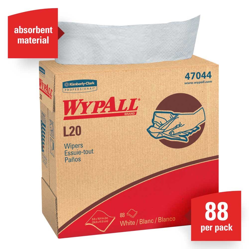 WypAll White Paper Pop Up Wiper -- 800 per case