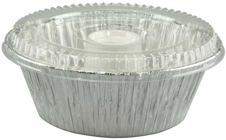 Pactiv Aluminum Angel Food Dome Preset Cup, 8.75 x 8.75 x 3.156 inch -- 70 per case