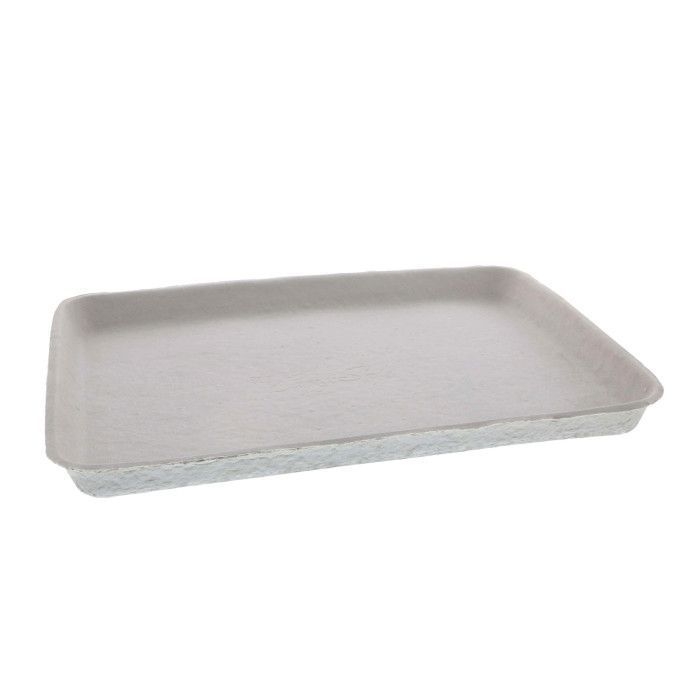 Pactiv Natural Fiber Blend Cafeteria Tray, 9 x 12 x 1 inch -- 250 per case.