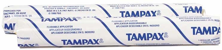Procter and Gamble Regular Vending Tampax Tampon -- 500 per case