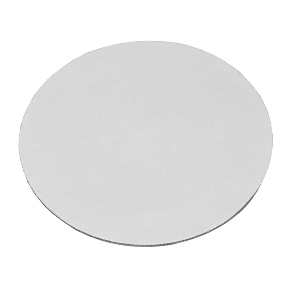 Southern Champion Tray Round Bright White Corrugated Cardboard Grease Proof Cake Circle, 12 inch -- 100 per case