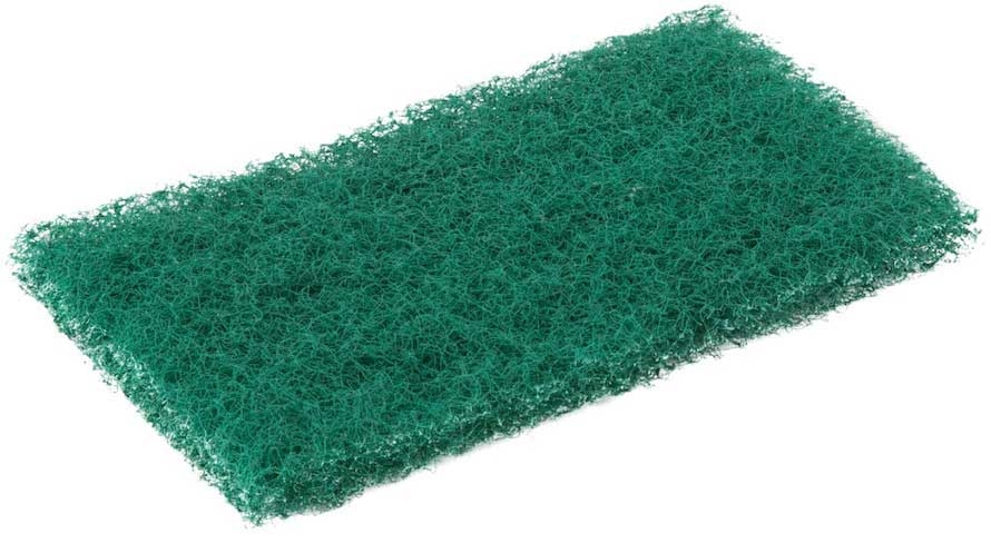 ACS Industries Scrubble Medium Green Nylon Scouring Pad, 6 x 9 inch -- 60 per case