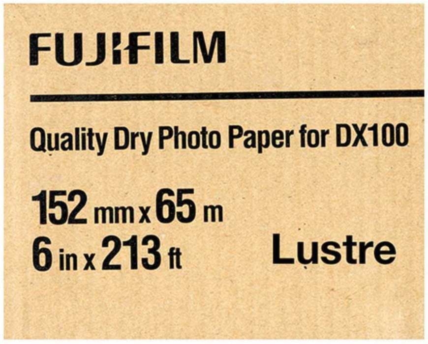 Fujifilm Quality Dry White Photo Paper Roll for Frontier-S DX100 Printer, 6 inch x 213 Feet -- 2 per case