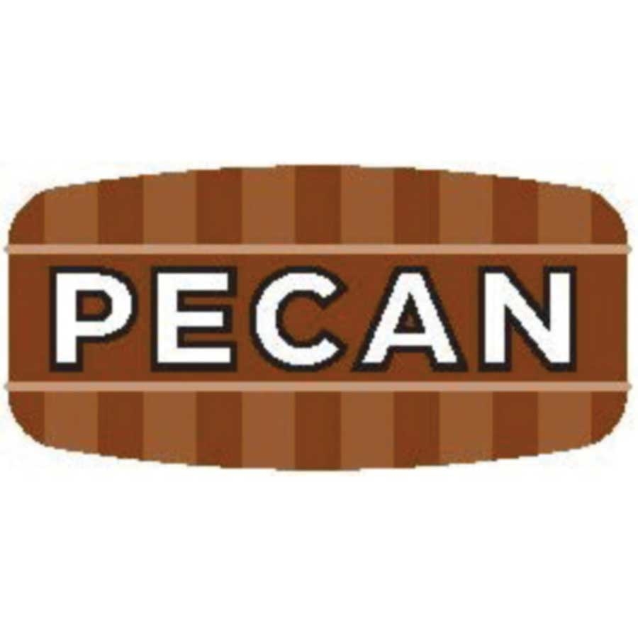 Bollin Mini Pecan Flavor Label, 0.625 x 1.25 inch - 1000 per roll