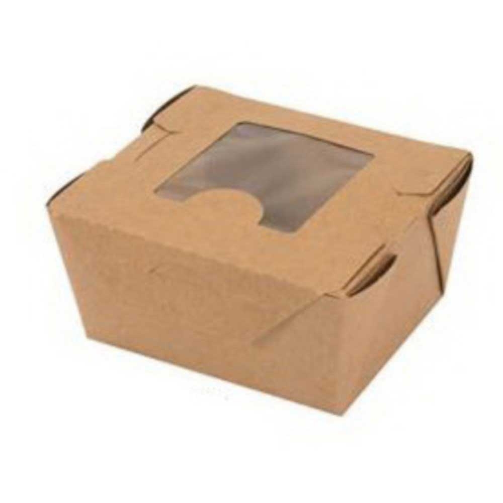 Westrock Bio-Pak Paper Board Take Out Window Container, 2.5 inch Height -- 360 per case
