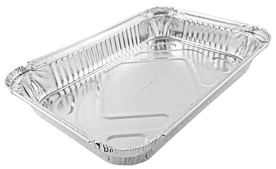 Handi-Foil 4 Pound Oblong Entree Take-Out Foil Pan, 12 1/8 x 8 1/8 inch -- 250 per case.