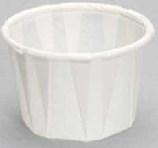 Genpak White Paper Portion Cup, 0.75 Ounce -- 5000 per case