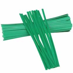 Twist Ems Green Paper Twist Tie - 2000 per Box