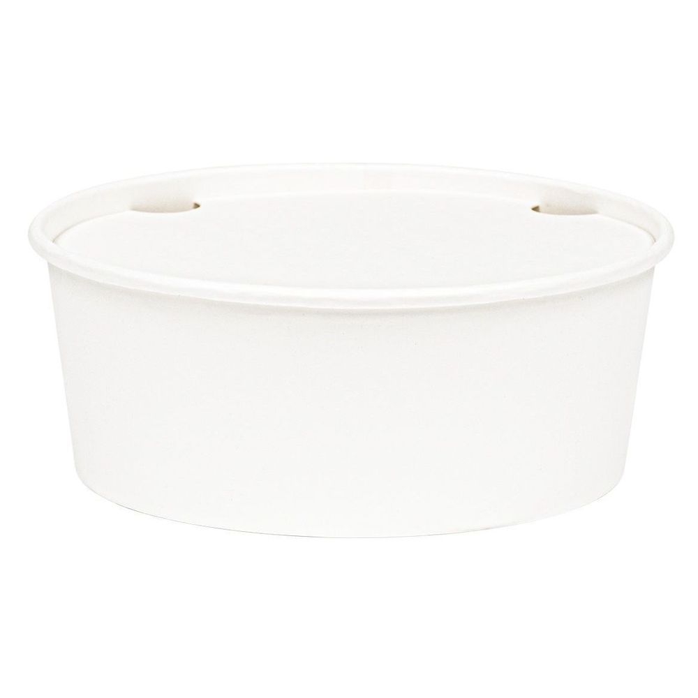 Inno-Pak SBS White Paper SBS Paper Bucket Insert Lid for 54/85 Ounce Bucket -- 200 per case