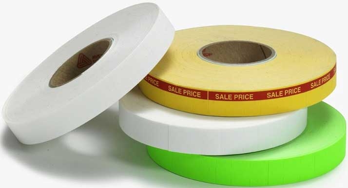 Avery Dennison Monarch 1110 Stock Solid Yellow Blank Labels, 0.733 x 0.380 inch -- 17000 per case