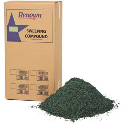 Clean Sweep Non-Sanded Oil Base Granular Green Sweeping Compound without Grit, 50 Pound