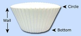 Paterson Paper 2 x 1.375 inch Wall Baking Cup, 4.75 inch -- 10000 per case.
