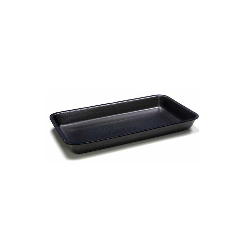 Dolco Packaging Polystyrene Black Foam Tray, 14 x 8 x 1.6 inch -- 200 per case